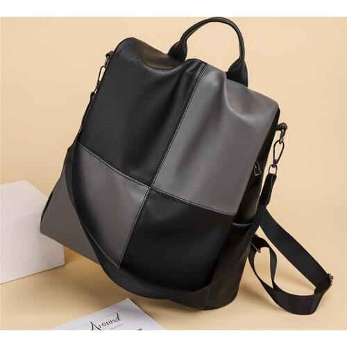 Waterproof Women High Quality Oxford 3 In 1 Backpack U Shape Anti-theft Bookbag College Wind Lady Large Capacity Handle Bagpack