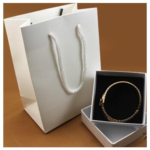 High-grade all white Jewelry jewelry packaging bag accessories boxed one set factory direct sale