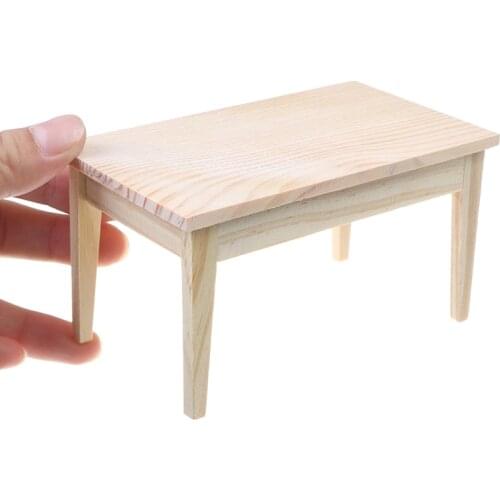 1/12 Mini Dining Table Furniture Model Toys For Doll House Decoration 1/12 Dollhouse Miniature Accessories