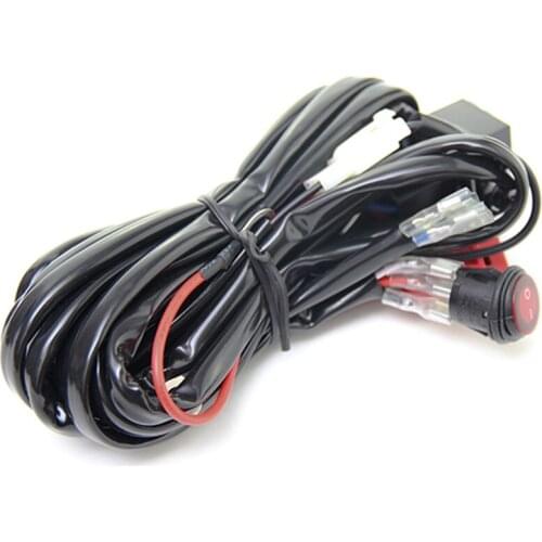 12V 40A Relay Wiring Harness Work Fog Light Bar Kit ON/OFF Switch Led Spotlight