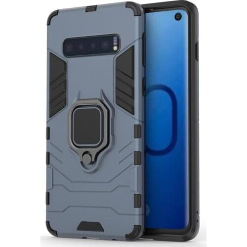 200pcs Magnet Suction Armor TPU+PC Hard Case Kickstand Cover With Stand For Samsung Galaxy A21S A01 A11 A31 A41 A51 A71 A81 A91