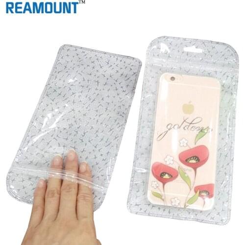 200pcs Wholesale Retail Blank Pouch Bag Adhesive Seal Poly Packaging Plastic Gift Bag Phone Cover Package For iPhone 6s/7/6 plus