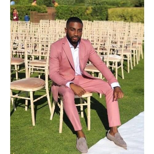 2020 Latest Design Groomsmen Two Pieces Suit Peak Lapel Groom Tuxedos Mens Wedding Suits Best Man Blazer Tuxedos(Jacket+Pants)