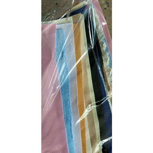 30.87usd/pcs 200*150cm 1pcs/color 18CT/14ct/11ct colorfully cross stitch Aida canvas fabric embroidery canvas