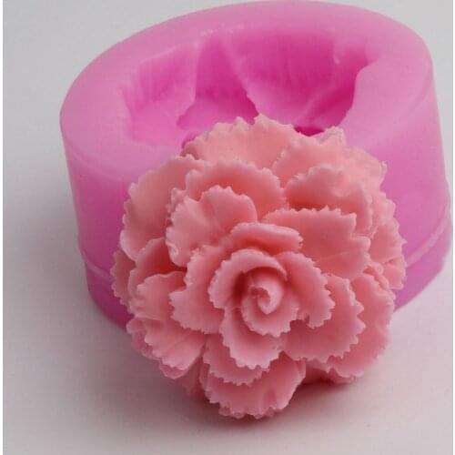 3D Large flowers roses soap mould chocolate cake decorating tools DIY baking fondant silicone mold