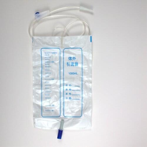 5Pieces Disposable Medical Urine Bag Drainage Catheter Bag Urine Collector Bag Urinal Pee Holder Old Men Feminine Hygiene 1000ML