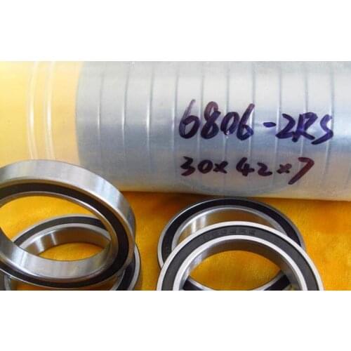 5pcs Thin 6806-2RS Ball Bearings 6806RS 30 X 42 X 7