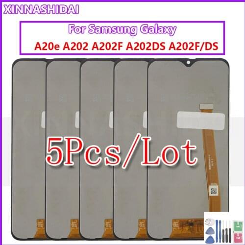 5PCS/Incell LCD Display For Samsung galaxy A20 A205 Touch Screen Digitizer Assembly LCD For Samsung A20 A205/DS A205F A205FD A20