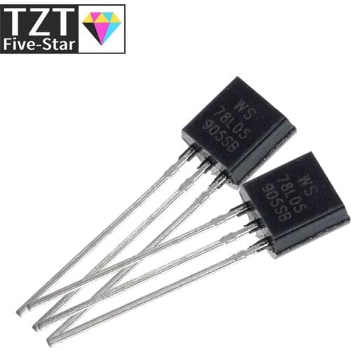 50pcs 78L05 L78L05 Linear Voltage Regulators 5.0V 0.1A Positive TO-92 new original