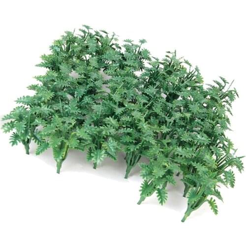 50pcs Plastic Railway Landscape Model Ground Cover Grass with Crushed Leaves