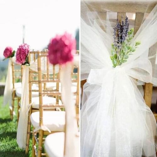 72cm*10m Sheer Crystal Organza Tulle Roll Tulle Curtains Fabric Wedding Ceremony Party Decoration Baby Shower Flower Arch 70