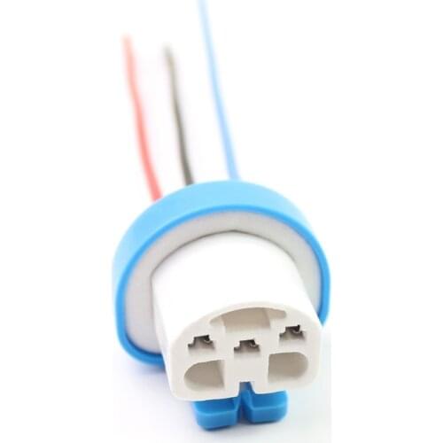 Headlight Plug Ceramic 9004 9007 Socket HB1 HB5 Bulb Lamp Holder Universal Car Accessories 1PCS