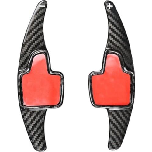 Carbon Fiber Car Steering Wheel Shift Paddle Shifter Extension Shape for Ford Focus Kuga EcoSport