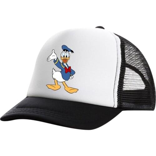 Summer Unisex Men fishing Baseball Donald Duck Caps Women Breathable Mesh Snapback Hats Casual sport Hats Cap