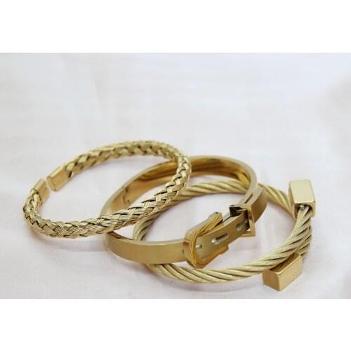 Stainless Steel Bracelet For Men New Designer Roman Numeral Nail Love Gold Brangles Handmade Luxury Charms Jewelry High Quality