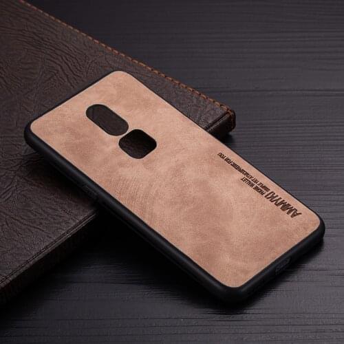AMMYKI Case For Oneplus 6 6T 7 8 Pro case Fashion Silicone 1+ leather Case for One plus 6 6T 7 8 Pro case