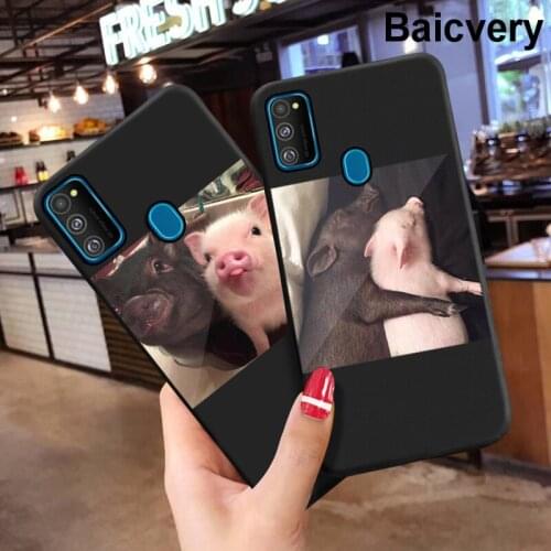 Pig Couples TPU Bumper Cover for Samsung Galaxy M31 M315F Phone Back Capa TPU Soft Case for Samsung M30S