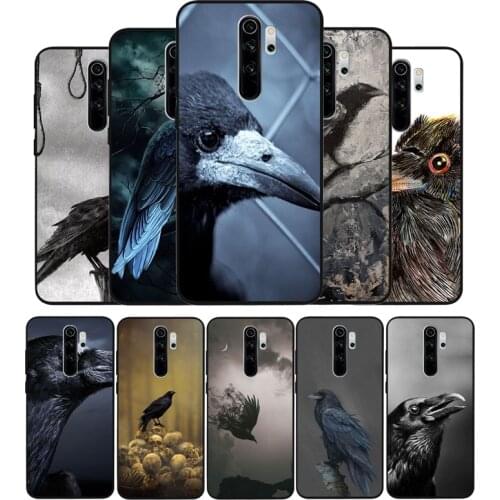 Raven Dark Crow Phone Case For Xiaomi Redmi note 9 8 7 6 5 4 Pro S for redmi 4A 4X 5 Plus 5A 7A Cover