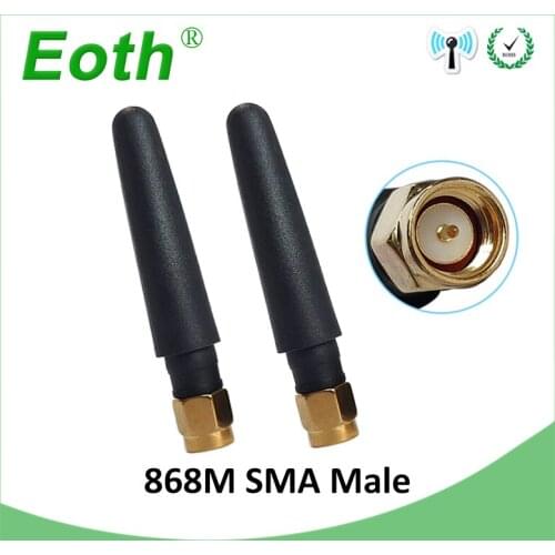 5pcs 868MHz 915MHZ antenna 2~3dbi SMA Male Connector GSM antena 868 MHz 915 MHz antenne white antennas for gsm signal repeater