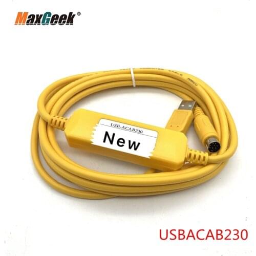 Maxgeek USBACAB230 Delta PLC Programming Cable USB TO RS232 Adapter For USB-DVP ES EX EH EC SE SV SS Series Cable