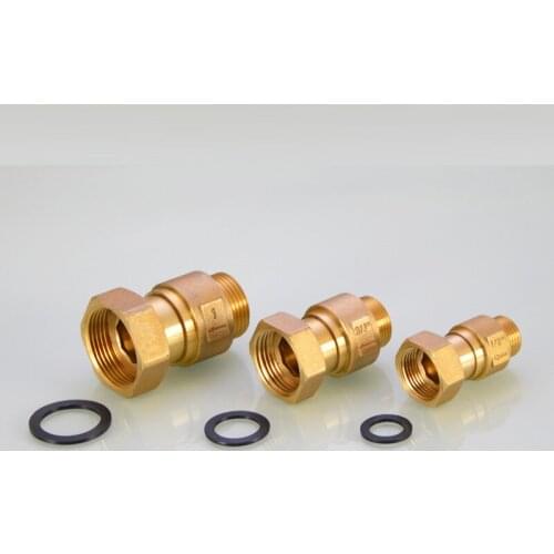 Brass Check Valve 1" Male to 1-1/4" Female Thread Non-Return Valve Brass Free Shipping