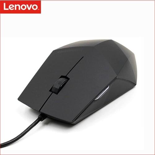 LENOVO Original M300 Wired Mouse USB Cable Large Notebook Desktop Mouse for Windows10/8/7 Mac OS Office Gaming Mice with1000DPI
