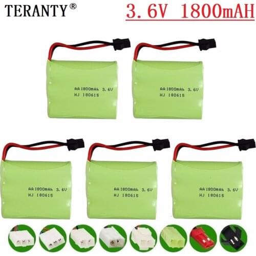 M Model ) 3.6v 1800mah NiMH Battery For Rc toys Car Tanks Trains Robot Boat Gun Ni-MH AA 700mah 3.6v Rechargeable Battery 5Pcs