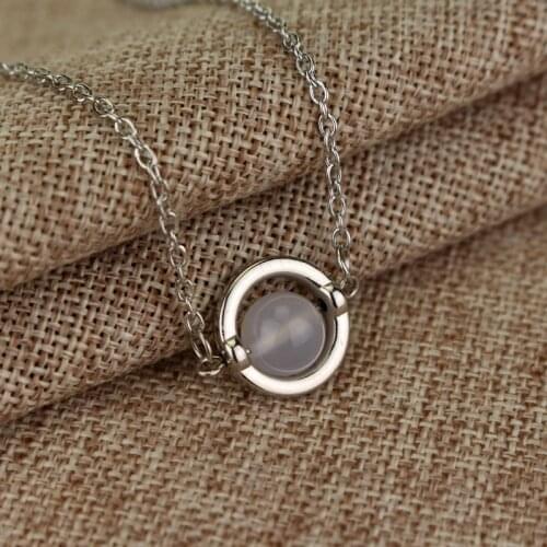 MQCHUN Movie Twilight Surrounding Bella Moonstone Necklace Pendant Necklaces With White Bead for Women Party Jewelry -30