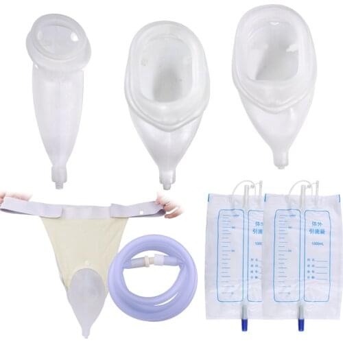 Older Men Woman Urine Bag Urine Collection Set Breathable Urinal Collector Spill Proof Bag for Urine Incontinence Adjustable