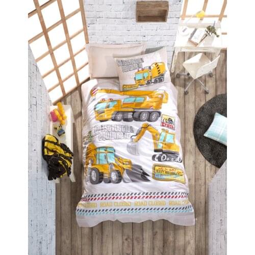 Cotton Box Turkey Single Child Duvet Cover Set, Sheet, Pillowcase, Kids Room, Gift, Bedspread, Girls Boy, 100% Cotton Track