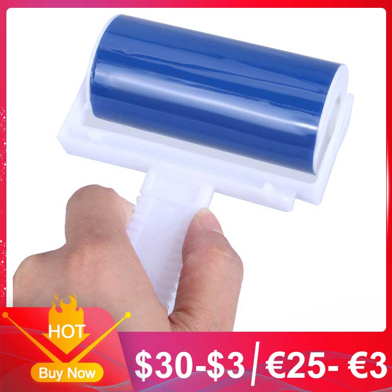 Pet Hair Cleaner Reusable Lint Roller Dust Cleaner Sticking Roller for Clothes Household Dust Wiper Cleaning Tools