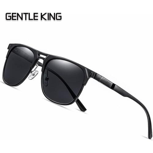 GENTLE KING Brand Mens Aluminum Magnesium Sun Glasses Polarized UV400 Sun Glasses oculos Male Eyewear Sunglasses For Men