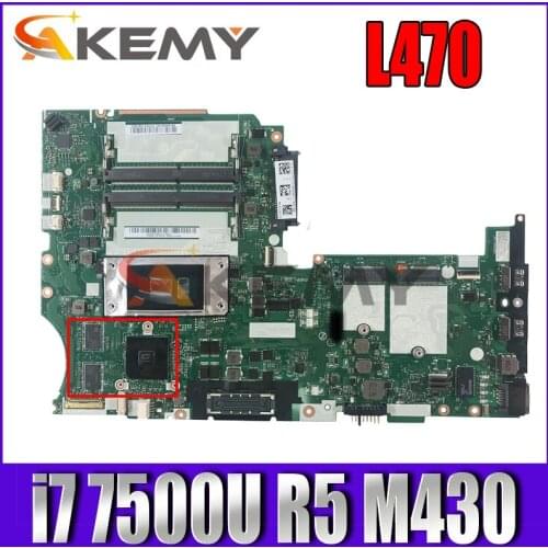 NM-B201 For Lenovo ThinkPad L470 notebook motherboard CPU i7 7500U GPU R5 M430 2GB 100% test work FRU 01HY131 01HY129 01YR935
