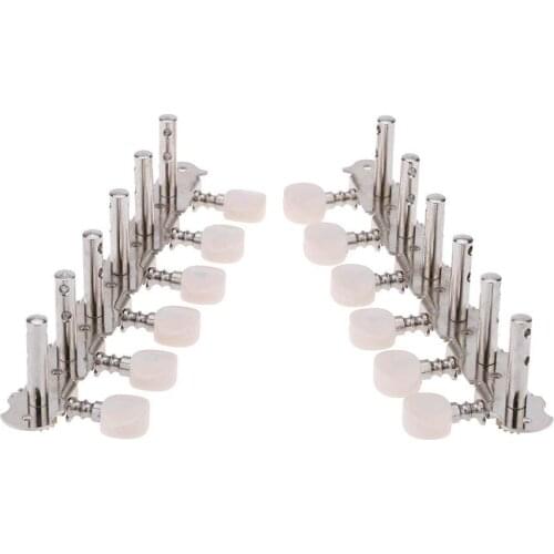 New 6R6L 12 String Acoustic Guitar Tuning Key Peg Tuner Machine Head String Tuner Button