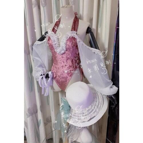 [Customized] Anime Azur Lane Richelieu Sexy Swimsuit/wear+ACC+Hat Any Size Cosplay Costume Halloween Women Free Shipping 2020