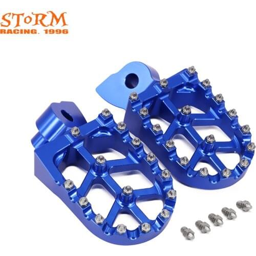 Motorcycle CNC Foot Pegs Footpeg Pedals Rests For Husqvarna CR SM WR SMS WRE TC TE TXC TXCi 50 65 125 150 250 300 310 360 400