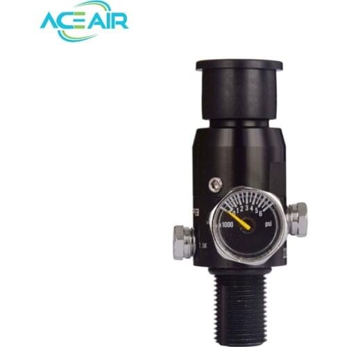 High Pressure Regulator 4500psi Input 1800psi Output M18x1.5 Black
