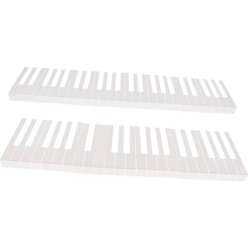 1 Set 52 Keys Piano Keyboard Replacement Keytops Kit Piano DIY Accessory