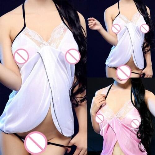 1pcs Sexy Hot Women Lace Open Bra Lingerie Women Sexy Erotic Underwear Diaphanous Pajama Sleepwear White Pink Colors