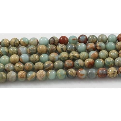 100% Natural AFRICAN Opal Sea Sediment jaspe r beads,Imperial Stone Loose beads Supplies 4mm 6mm 8mm 10mm 12mm 1strand
