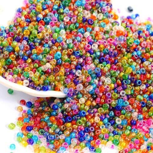 2mm 1000pcs Inside Dyed Colors Uniform Glass Seed Beads For Jewelry Making Earrings Bracelet DIY Craft Sewing Accessories