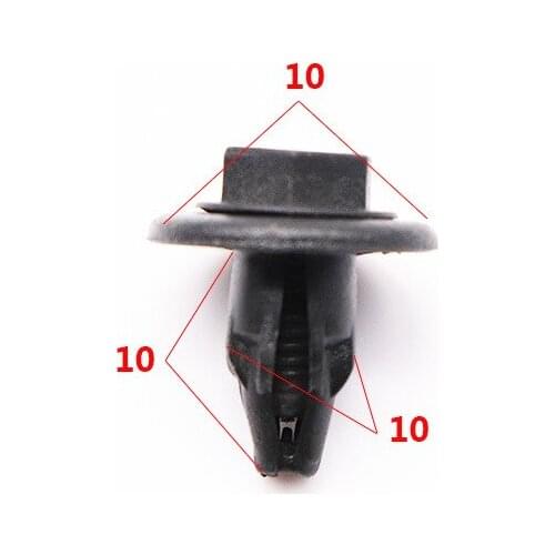 20Pcs 10mm Hole Car Bumper Clips Auto Fastener Plastic Retainer Rivet For Toyota Corolla Camry RAV4