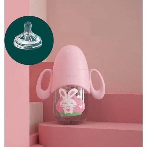 300ml/210ml Baby Feeding Bottle PPSU Water Bottle Newborn Feeder with Straw and Handle and Cup Cover