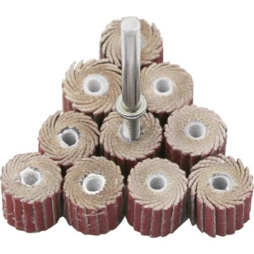 Dremel Accessories Rotary Tool Grinding Buffing Sandpaper Flap Wheel Head+Mandrel Shutter Polishing Wheel For Rotary Tool