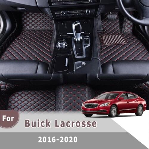 RHD Carpets For Buick Lacrosse 2020 2019 2018 2017 2016 Car Floor Mats Waterproof Interior Artificial Leather Floorliners Rugs
