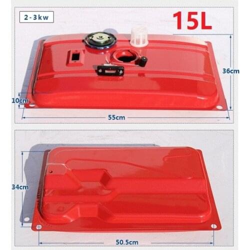 Fast shipping 15L Gasoline Generator Fuel Tank with cap filter switch air cooled sell suit for 2~3kW any Chinese brand
