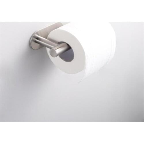 304 Stainless Steel Paper Holder Free Punching Silver Paper Towel Holder Kitchen Living Roon Bathroom Toilet Tissue Rack Holder