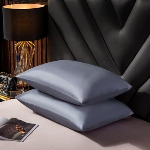 Long-Staple Cotton Pillowcase Soft Decorative Pillow Case Pillow Covers Solid Color Pillowcases Bedding Article