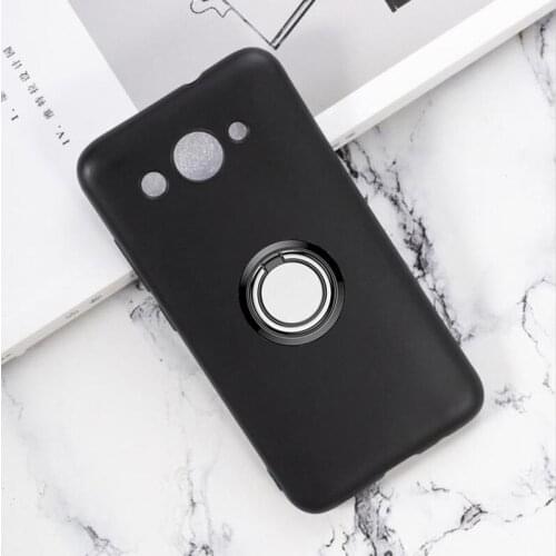 For Huawei Y3 Y5 Y6 Y7 Y9 Prime 2018 lite Pro GR5 GR3 2017 Back Ring Holder Bracket Phone Case Cover TPU Soft Silicone Cases