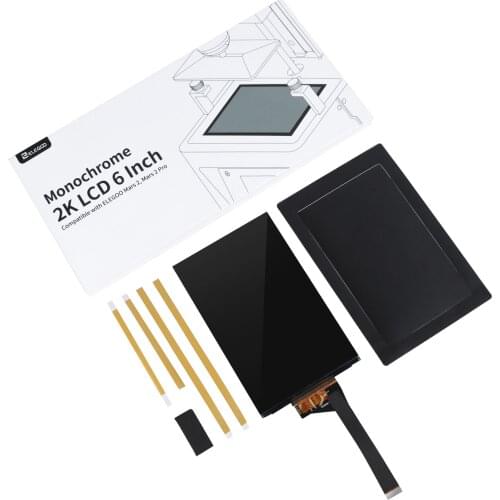 ELEGOO 6.08'' Inch 2K Mono LCD Screen 1620x2560 for MARS 2/MARS 2 PRO LCD 3D Printer 3D Printer Parts Filament